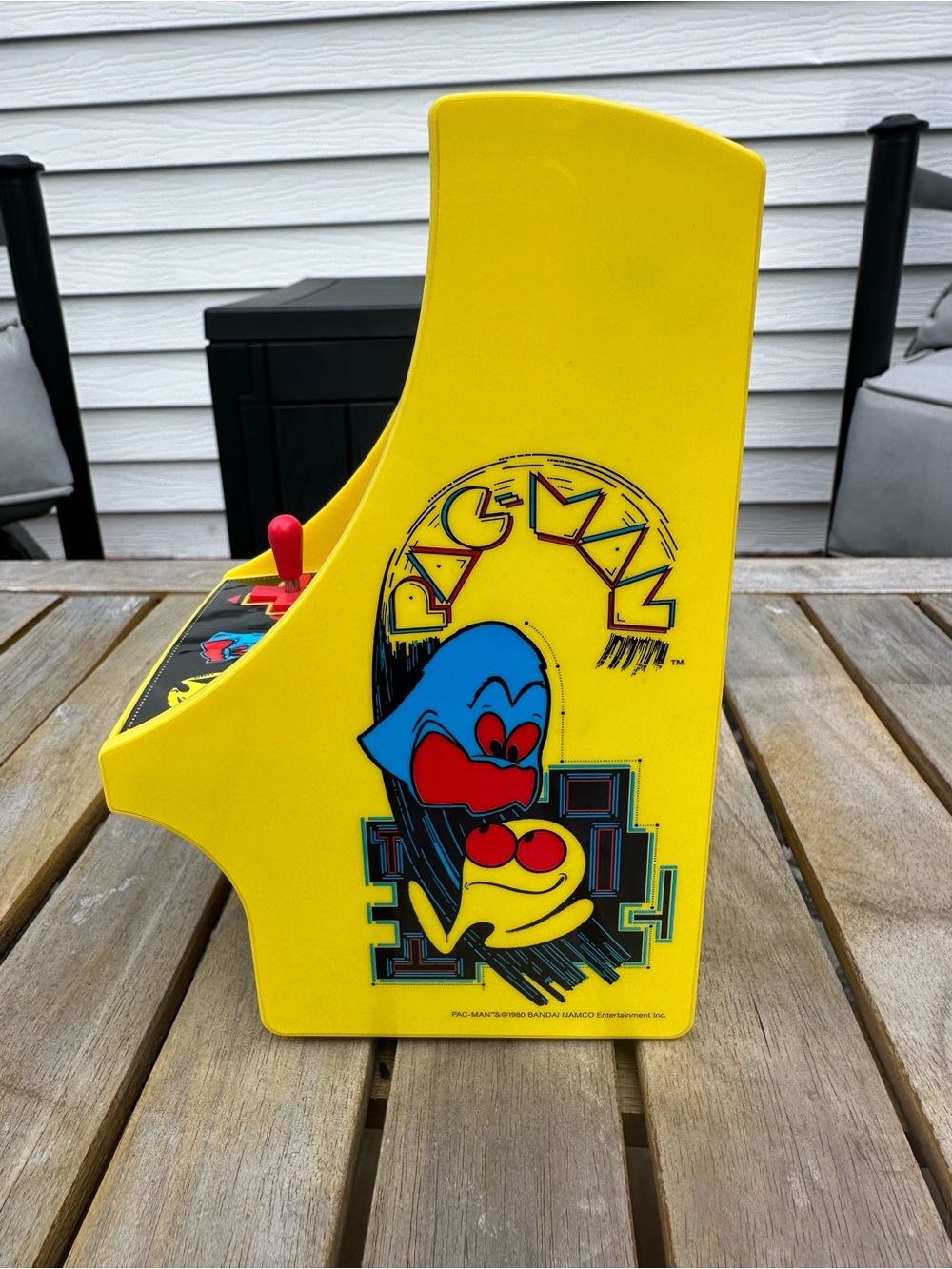 Arcade Yellow Pac-Man Tabletop Mini Arcade Console with Red Controls - Picture 3 of 4